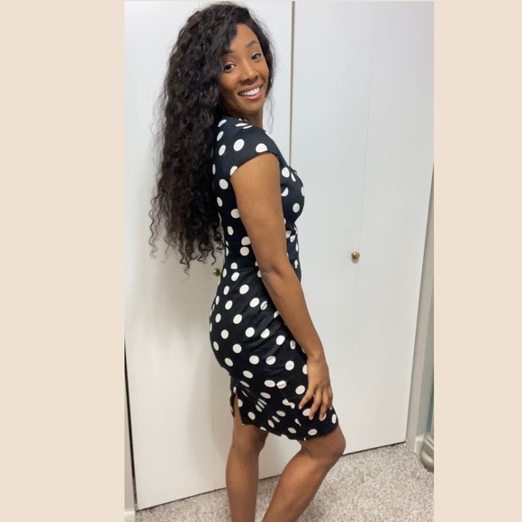 Vintage Polka Dot Pencil Dress - Picture 3 of 5